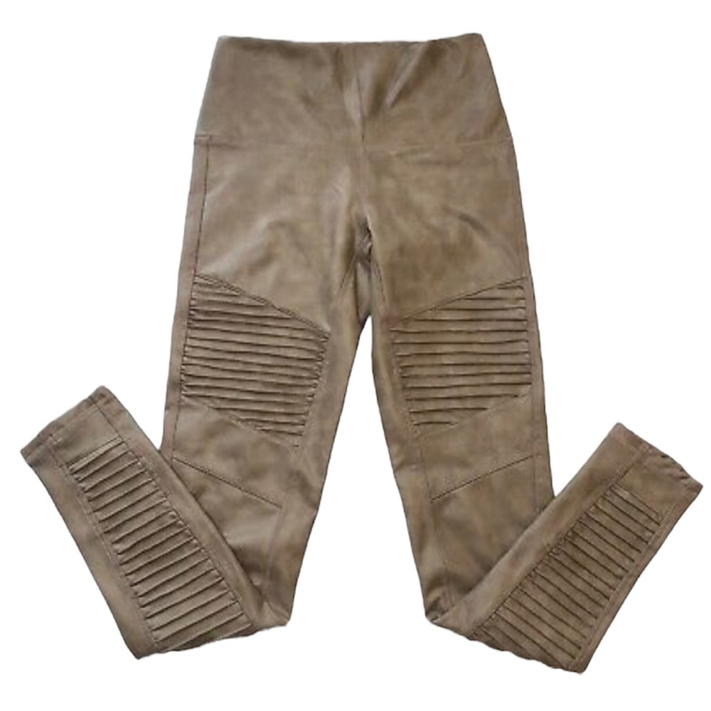7 for all mankind Ribbed Faux Leather Leggings
